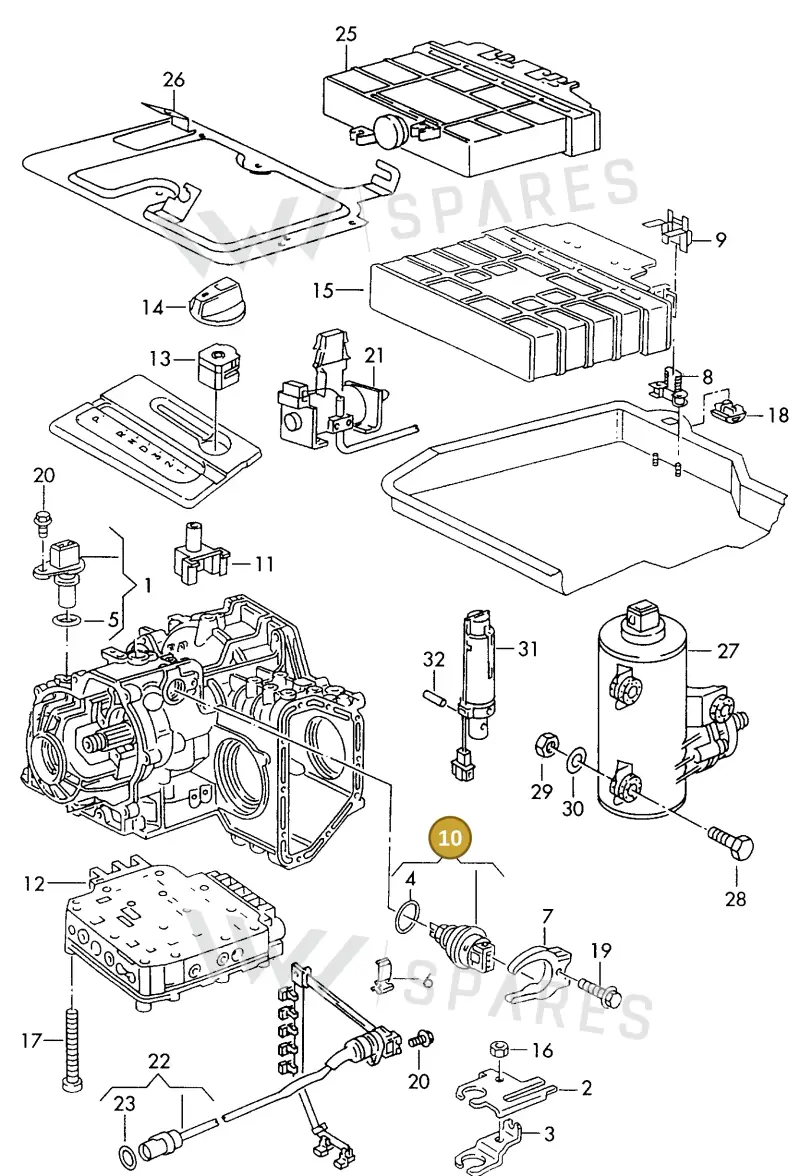 095919823F — SEAT CORDOBA/VARIO (1999-2002) diagram 121927500, position 10