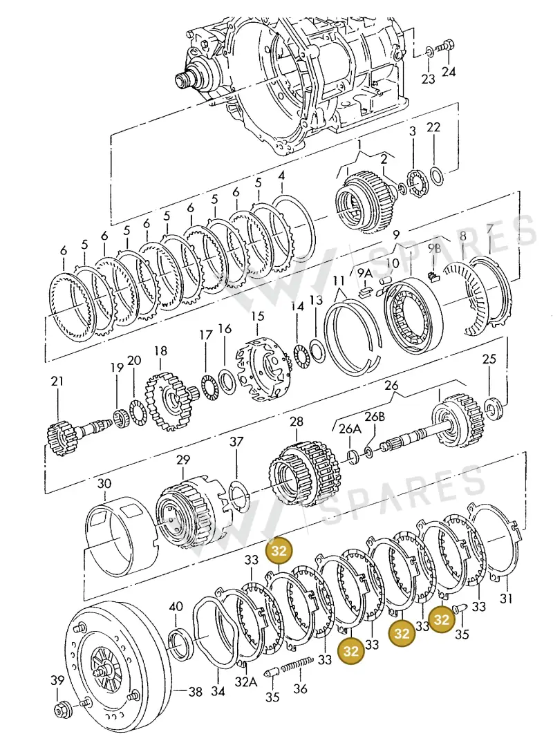 097323463 — SEAT ALHAMBRA (1996-2000) diagram 162323500, position 32