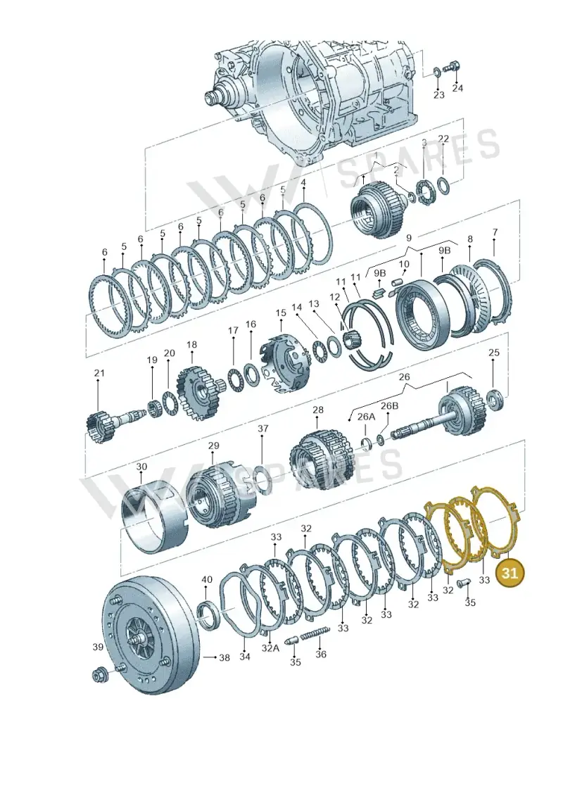 097323463C — SEAT ALHAMBRA/4MOTION (2005-) diagram 245323570, position 31