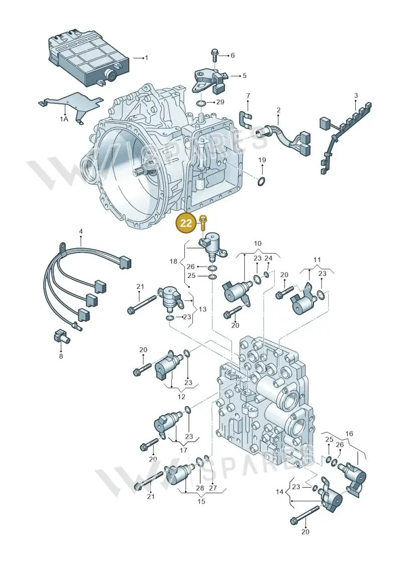 09A325061B — SEAT Alhambra (2006-2010) diagram 244927600, position 22