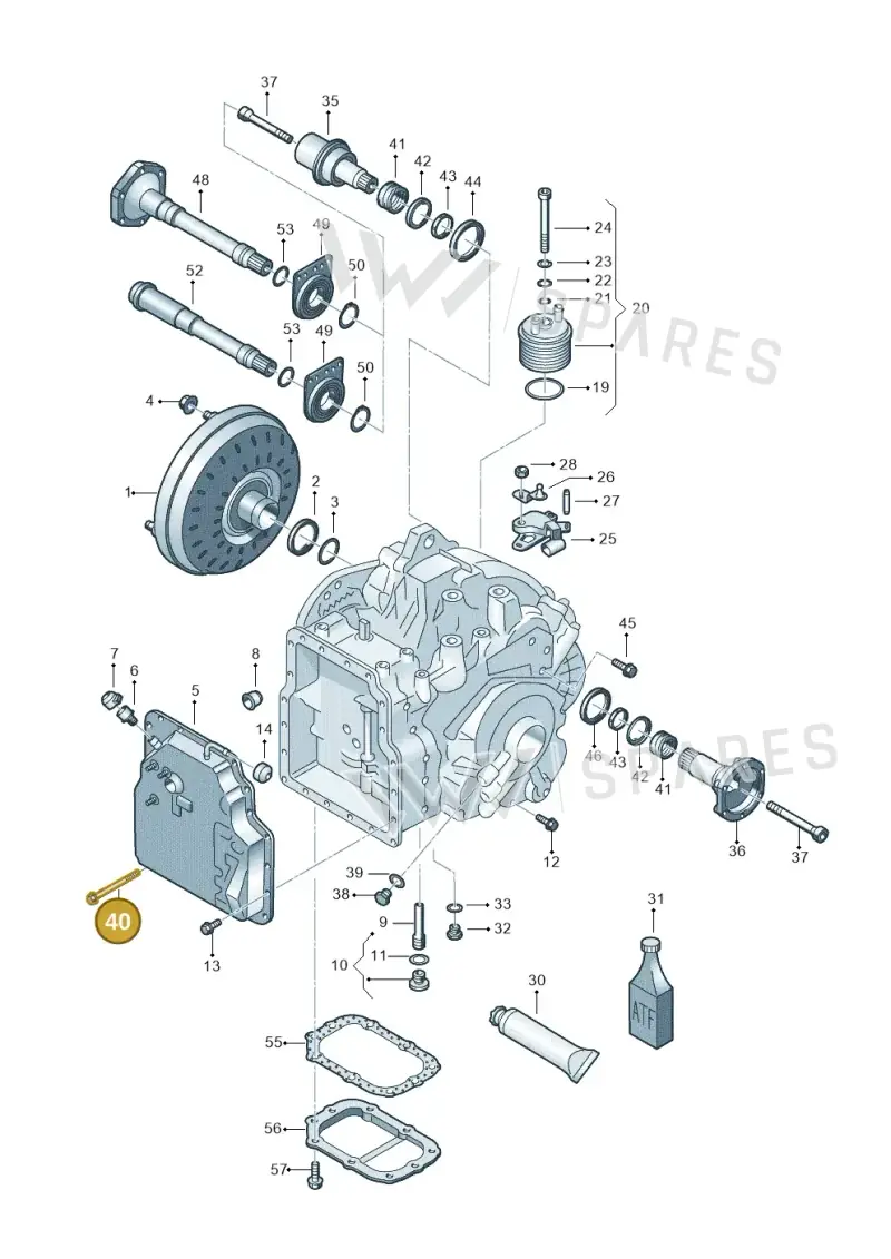 09A409135 — SEAT Alhambra (2006-2010) diagram 406321650, position 40