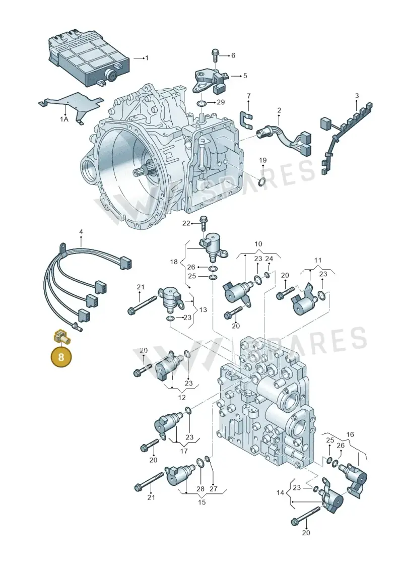 09A927321 — SEAT Alhambra (2006-2010) diagram 244927600, position 8