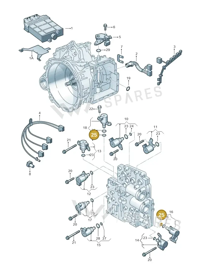 09A927322D — SEAT Alhambra (2006-2010) diagram 244927600, position 25