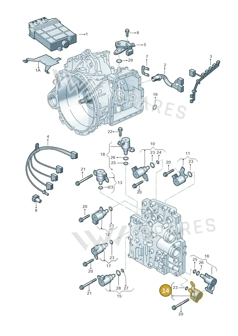 09A927331D — SEAT Alhambra (2006-2010) diagram 244927600, position 14