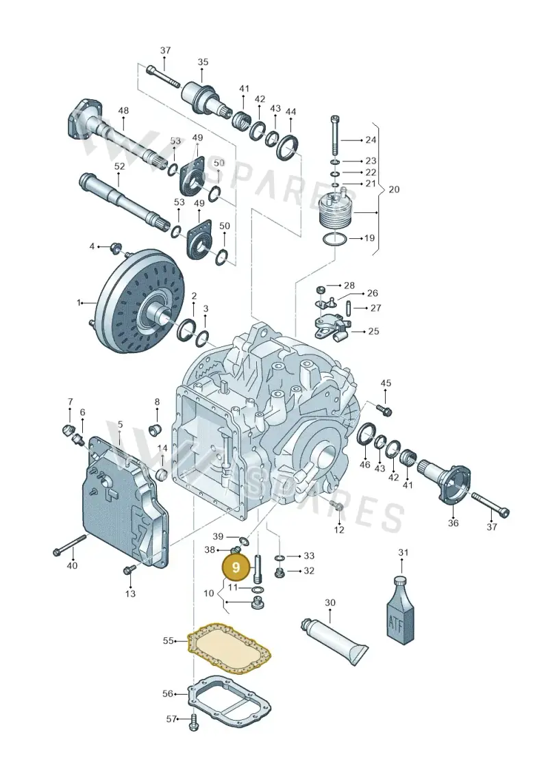 09B321363 — SEAT Alhambra (2006-2010) diagram 406321650, position 9