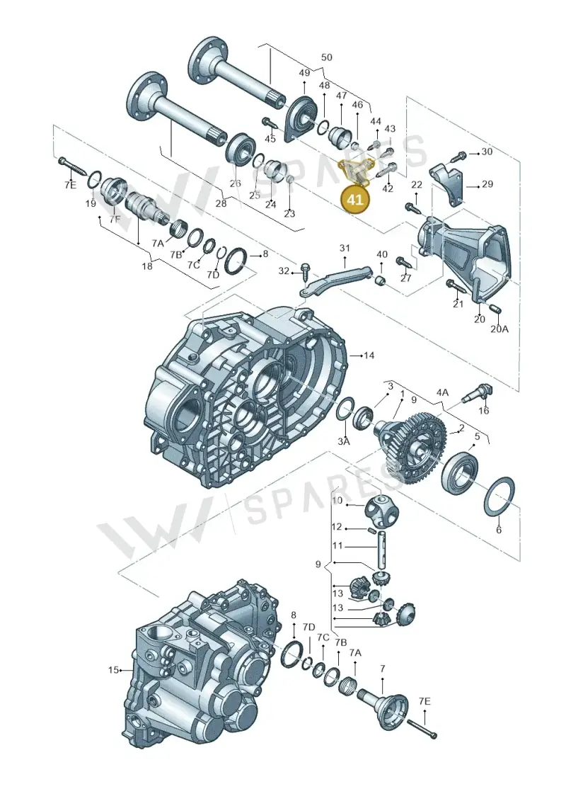 09B409905D — SEAT ALHAMBRA/4MOTION (2000-2002) diagram 244409300, position 41