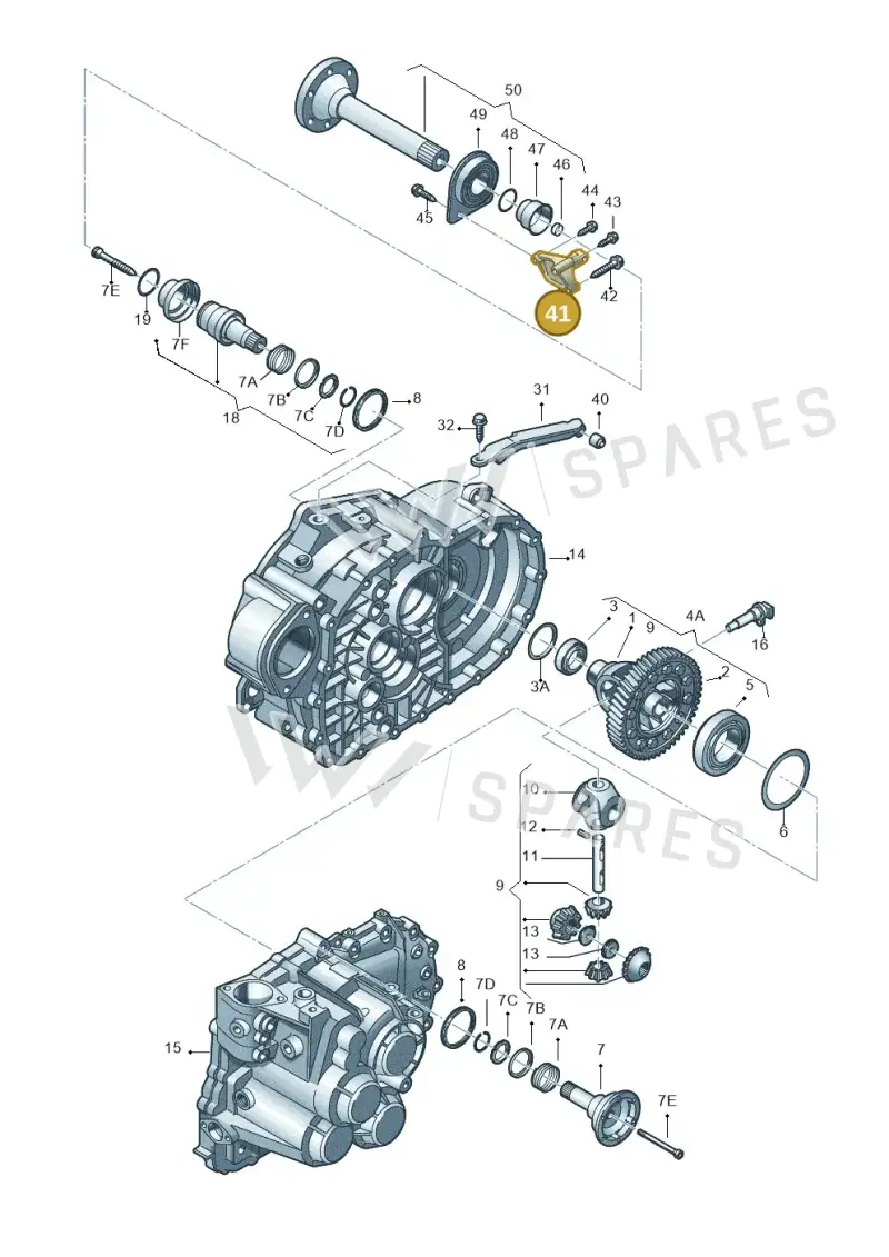 09B409905D — SEAT ALHAMBRA/4MOTION (2002-2005) diagram 406409140, position 41