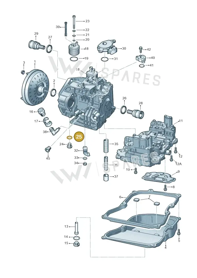 09G321379 — SEAT Altea XL Reference (2010-2013) diagram 278321650, position 25