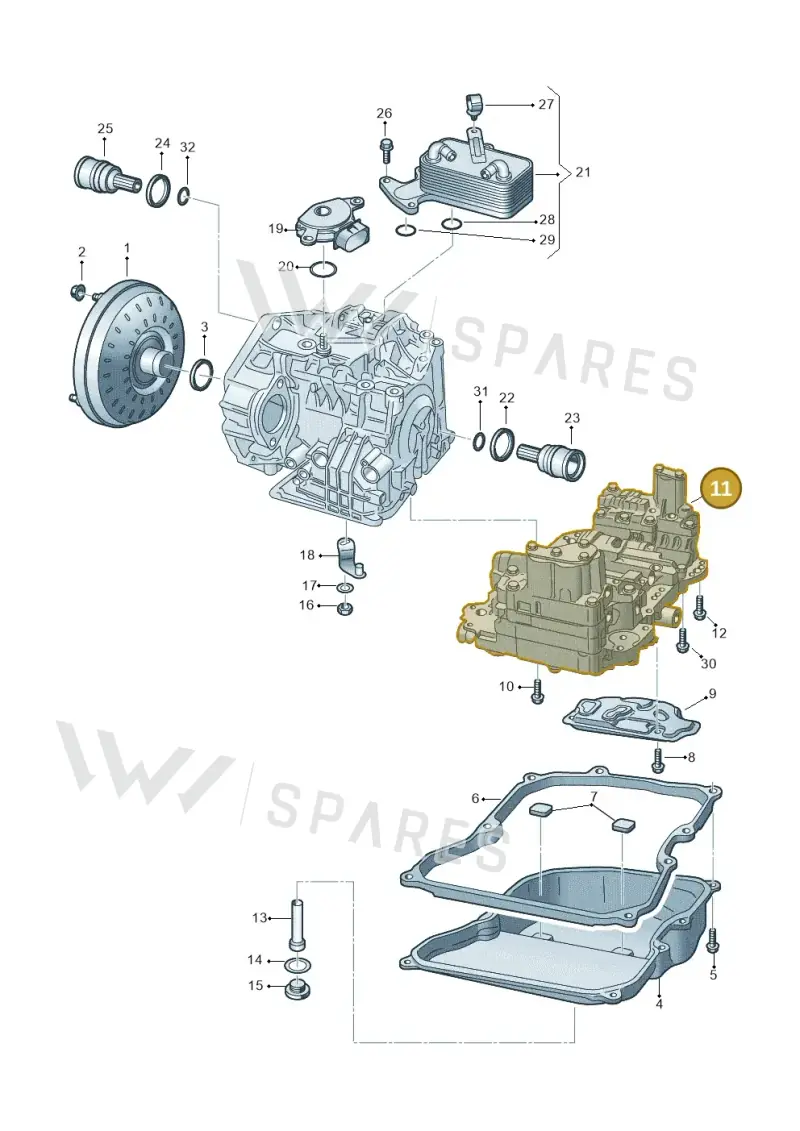 09G325039F — SEAT Ibiza FR (2017-) diagram 691321660, position 11
