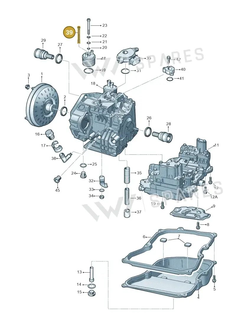 09G409080 — SEAT Altea XL Reference (2010-2013) diagram 278321650, position 39