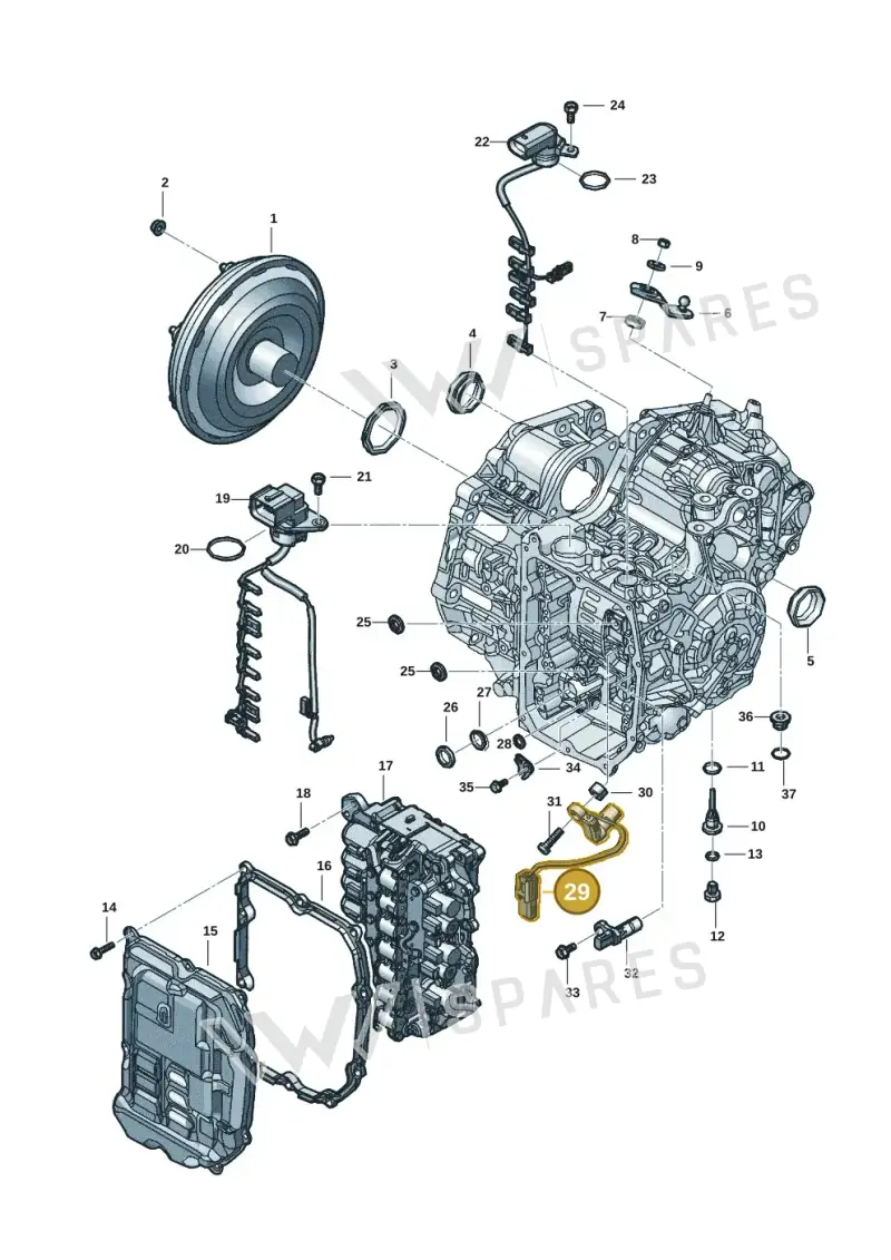 09S927321A — SEAT Leon style (2019-) diagram 5h0300270, position 29