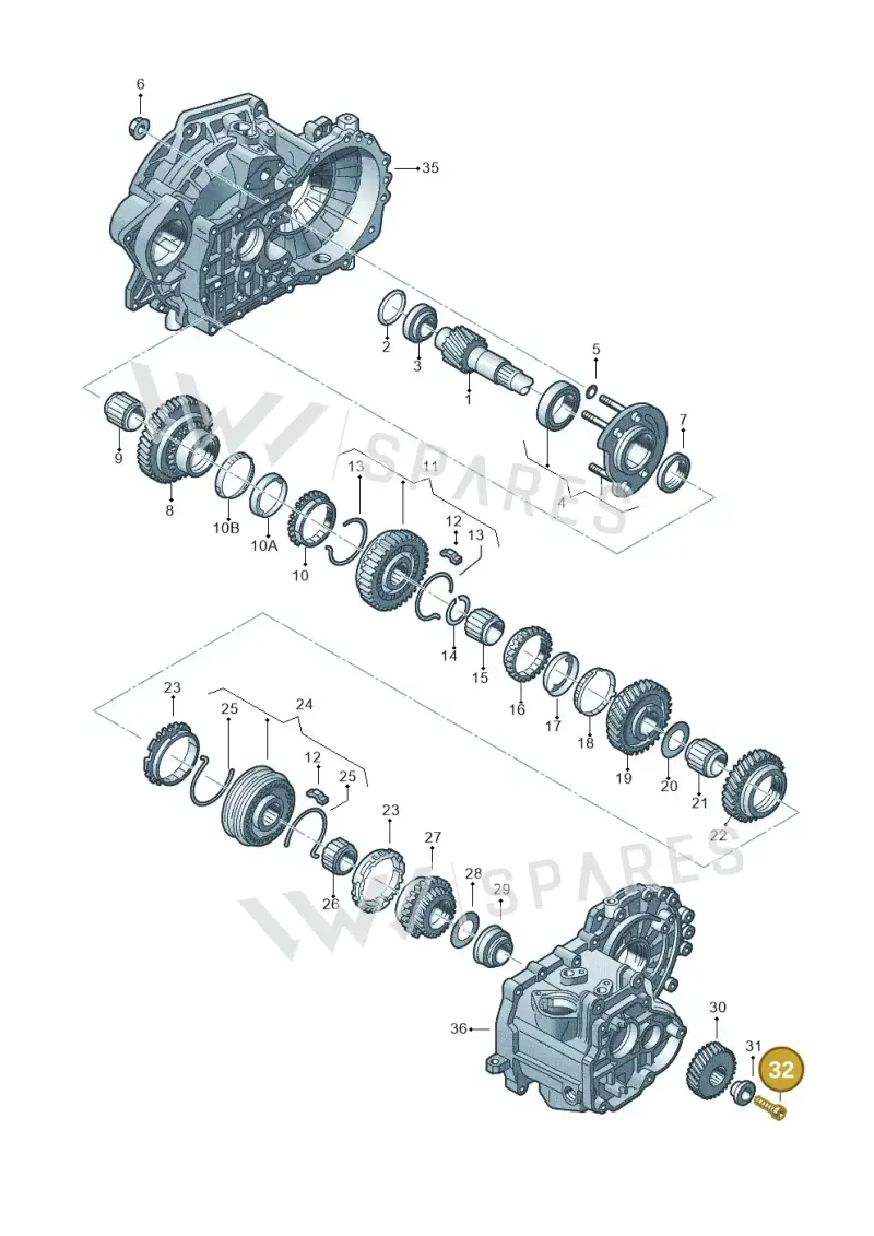 0A4311335A — SEAT Ibiza Stylance (2015-) diagram 201311380, position 32