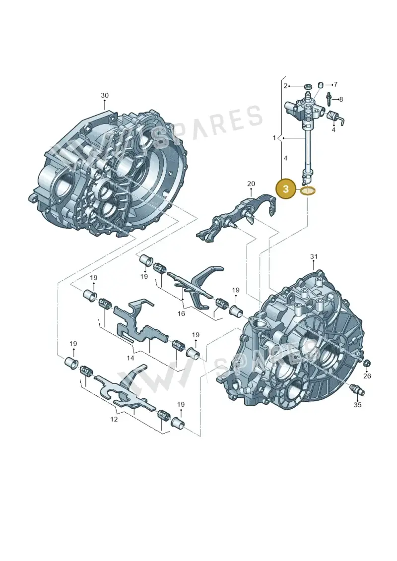 0A5301179A — SEAT Alhambra Stylance (2015-2022) diagram 719311820, position 3