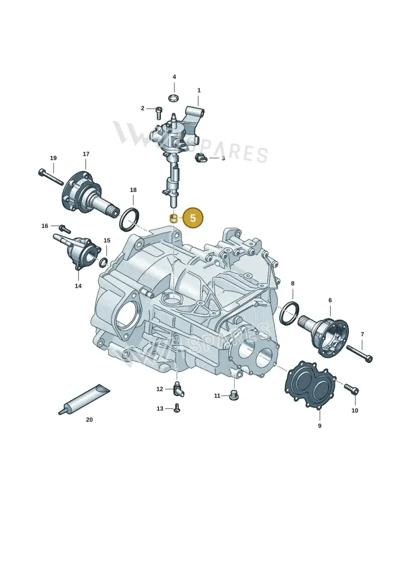0A5301374B — SEAT Formentor TSI CUPRA (2020-) diagram 5h0301150, position 5