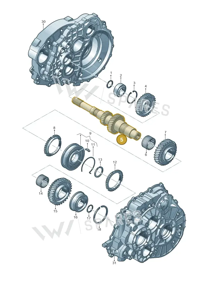 0A5311103B — SEAT Alhambra Stylance (2015-2022) diagram 863311250, position 5