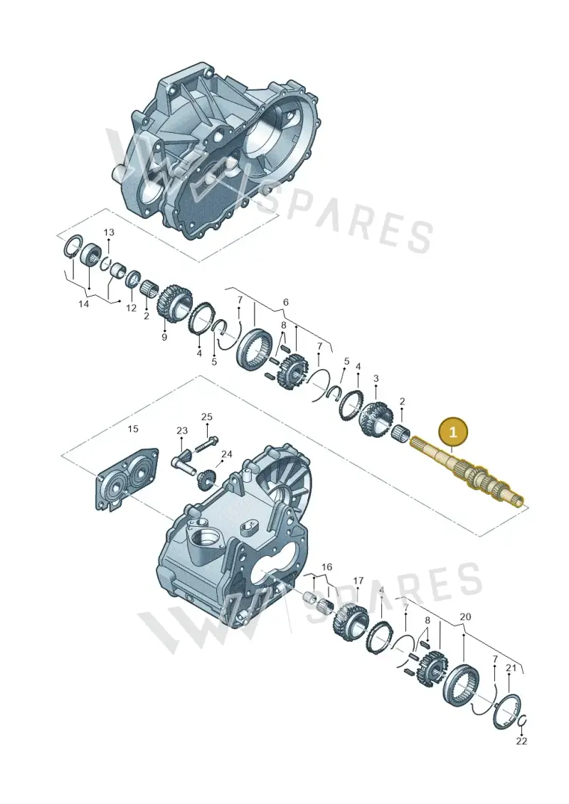 0AH311198 — SEAT LEON                   06> (2005-) diagram 225311330, position 1