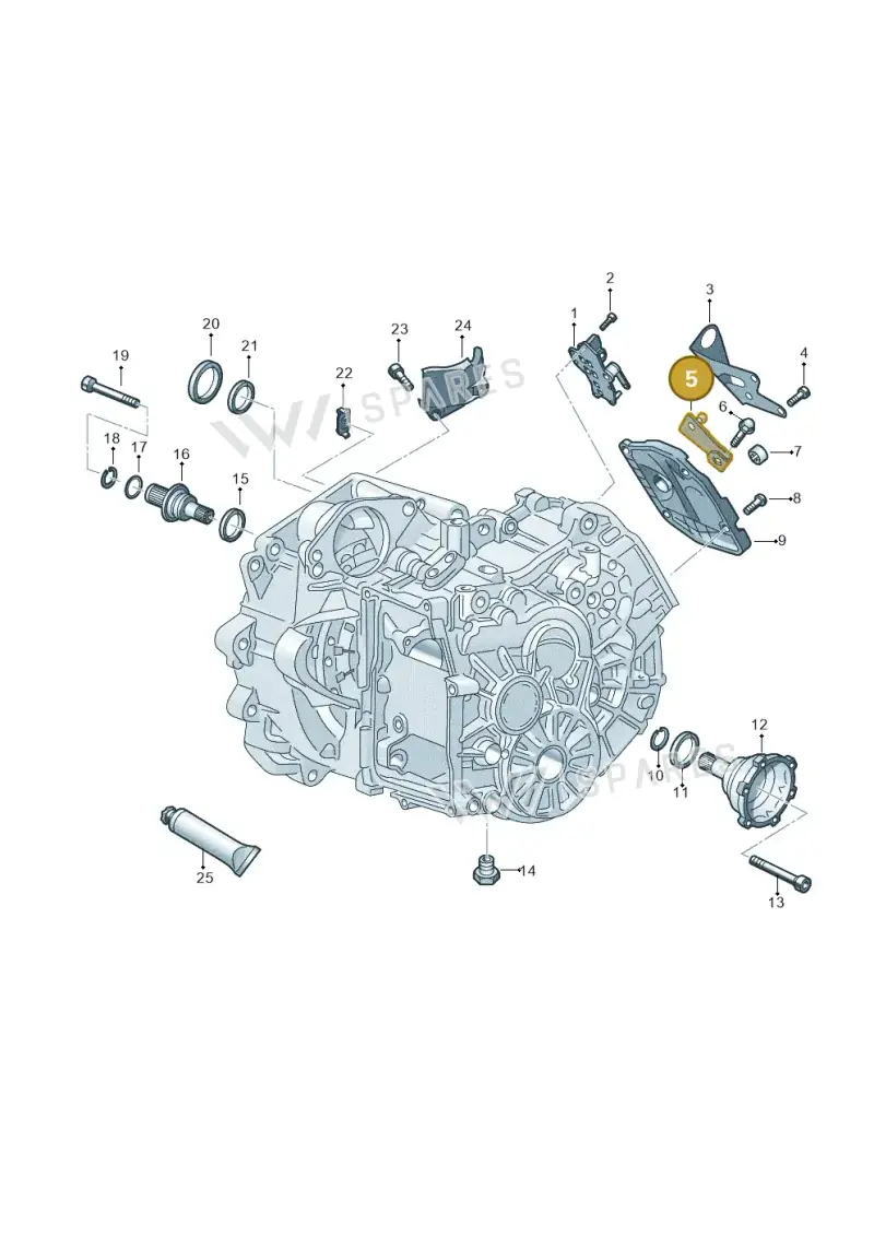 0AM321171F — SEAT Leon style (2019-) diagram 827345110, position 5