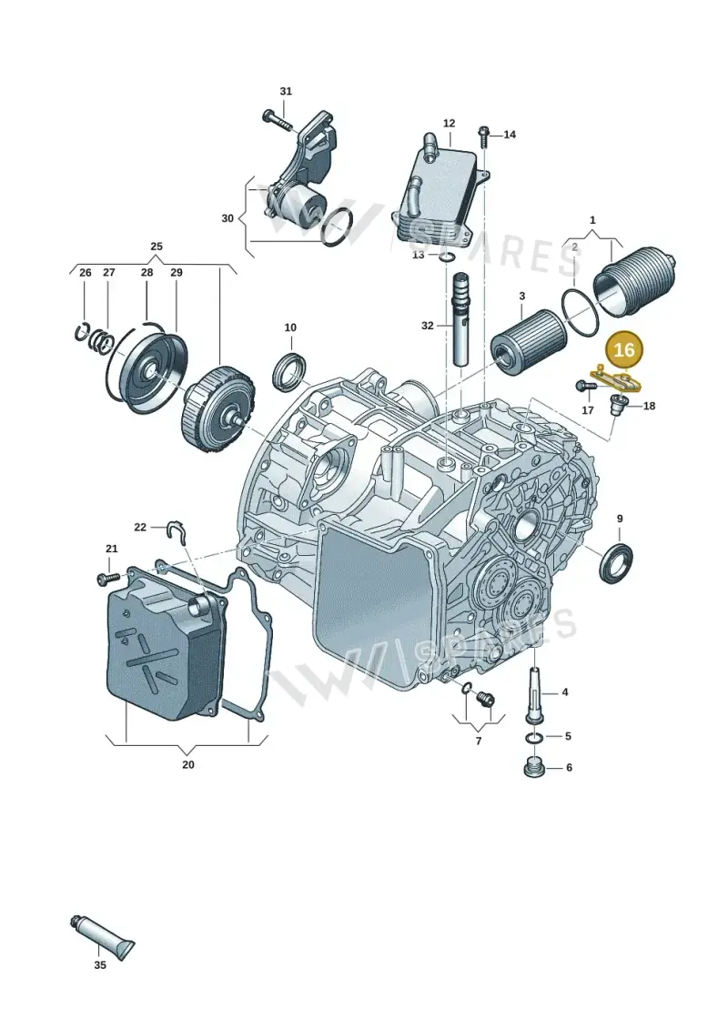 0BH321171 — SEAT Formentor TSI CUPRA (2020-) diagram 827300656, position 16