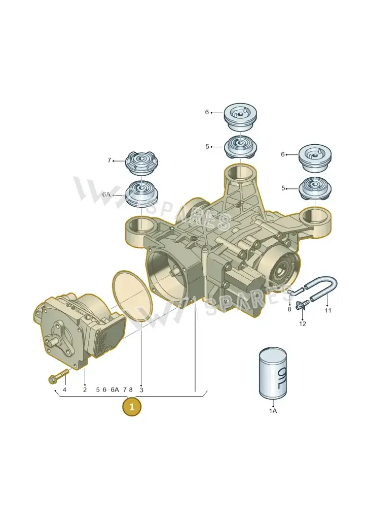 0BR525010G — Skoda Yeti (2013-2017) diagram 412525100, position 1