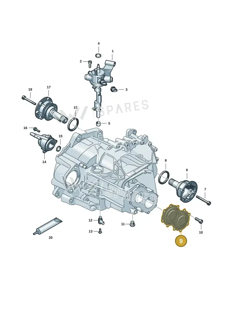 0C9301211B — SEAT Leon style (2019-) diagram 5h0301150, position 9