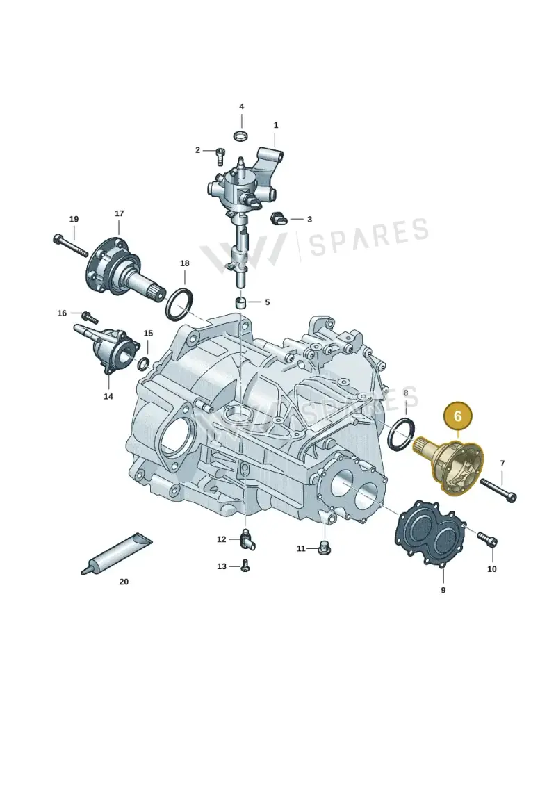 0C9409343E — SEAT Leon style (2019-) diagram 5h0301150, position 6