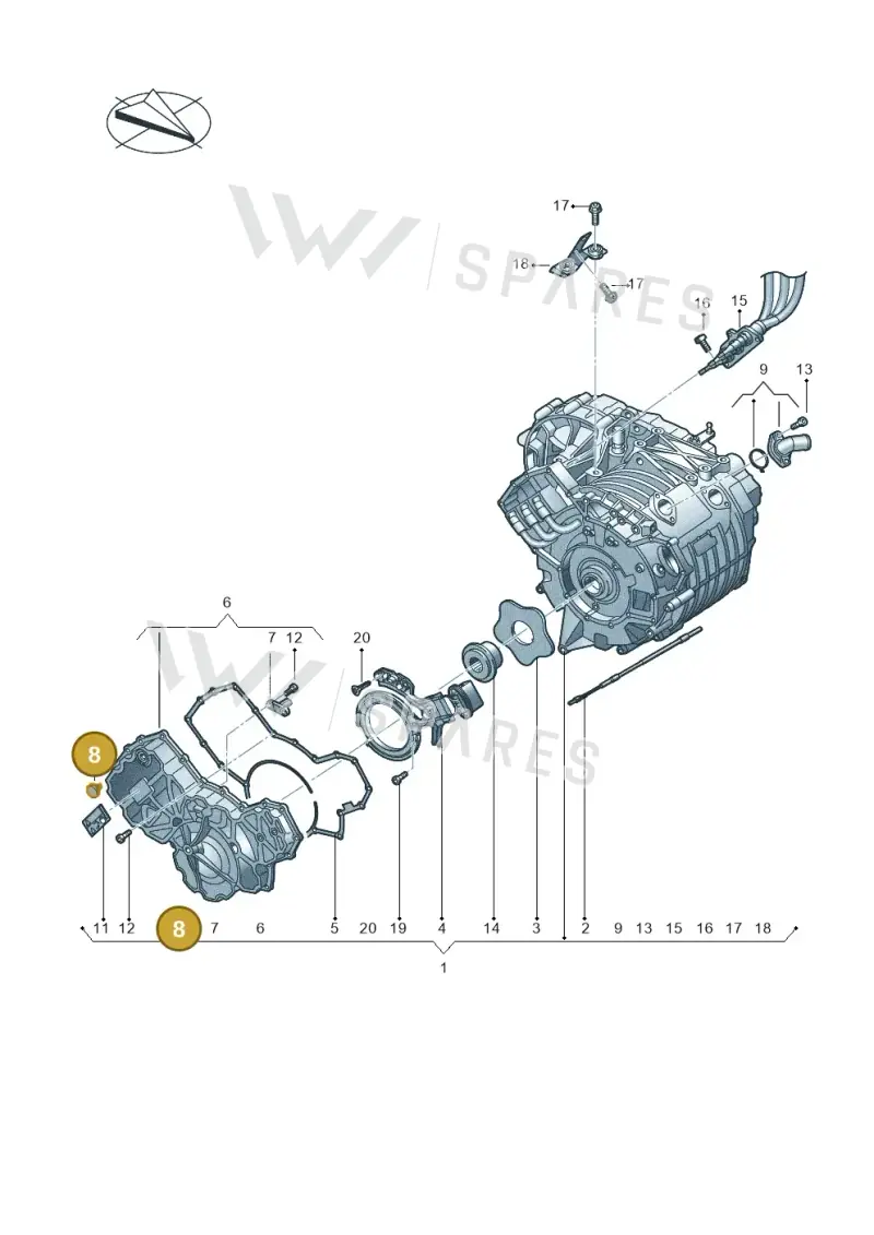 0EA122444 — SEAT Mii electric (2020-2021) diagram 774901002, position 8