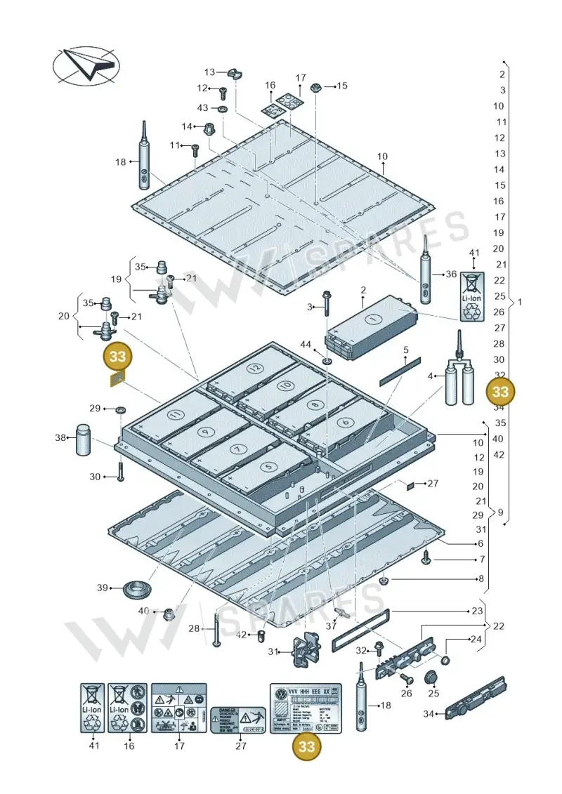 0Z1000100 — SEAT EBoost CUPRA (2021-) diagram 062915050, position 33