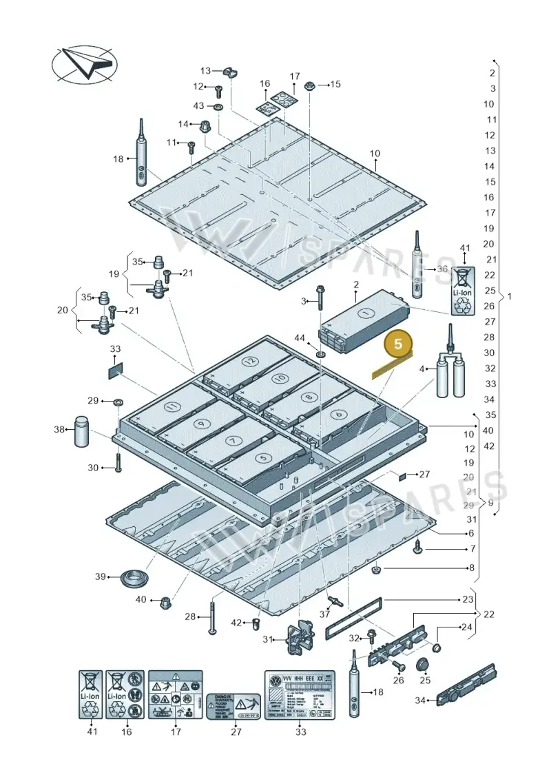 0Z1998474 — SEAT EBoost CUPRA (2021-) diagram 062915050, position 5
