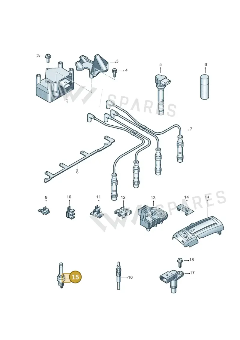 101000041AC — SEAT Altea XL Reference (2013-2013) diagram 694905000, position 15