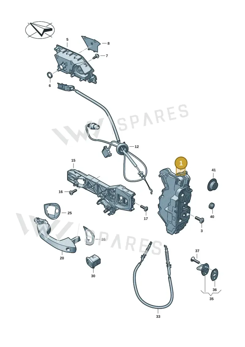 10C837016 — SEAT EBoost CUPRA (2021-) diagram 5h0837000, position 1