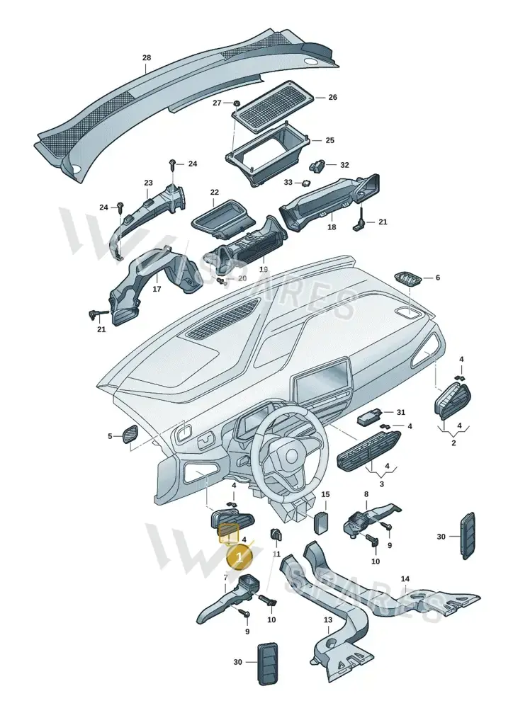 10F819203BRA — SEAT CUPRA Born (2021-) diagram 10a819300, position 1