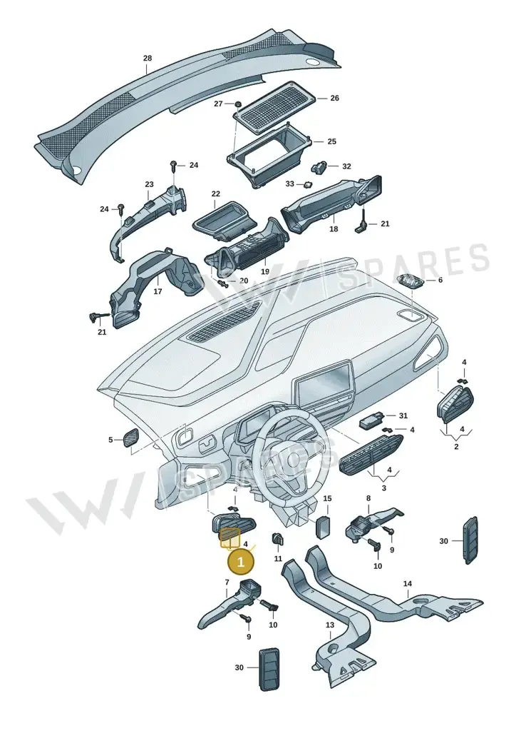 10F819203NBC — SEAT CUPRA Born (2021-) diagram 10a819300, position 1