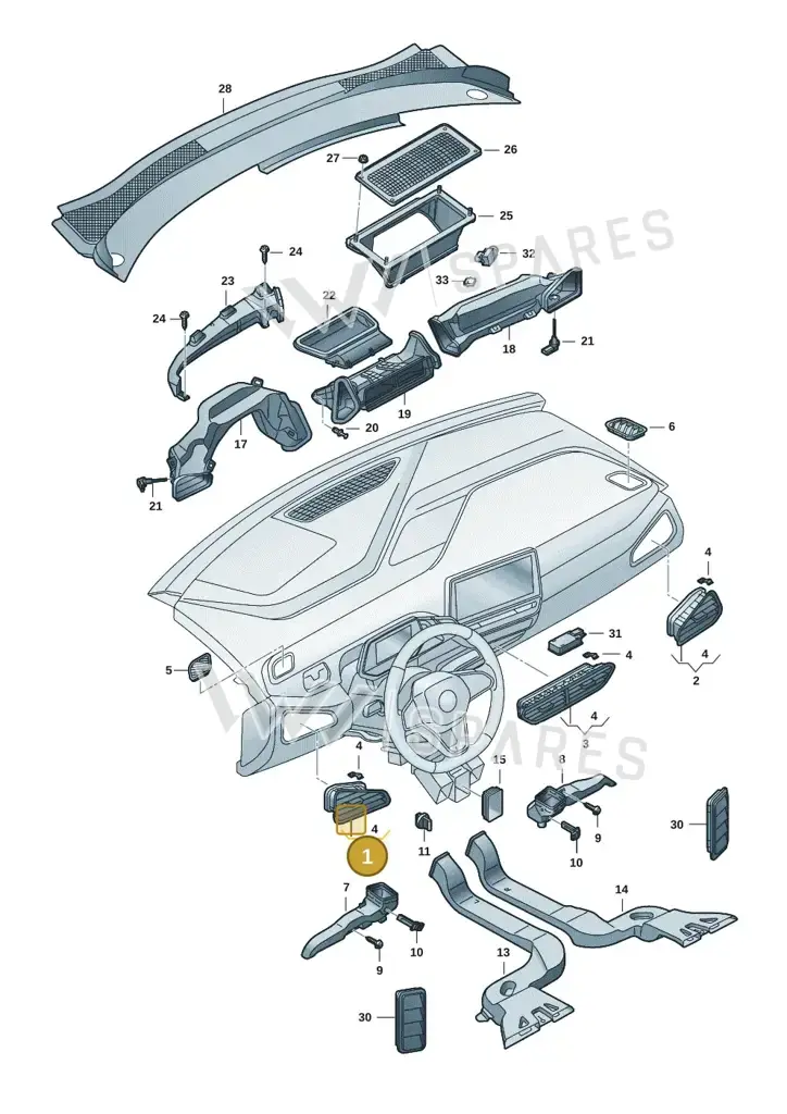 10F820901BZJX — SEAT CUPRA Born (2021-) diagram 10a819300, position 1