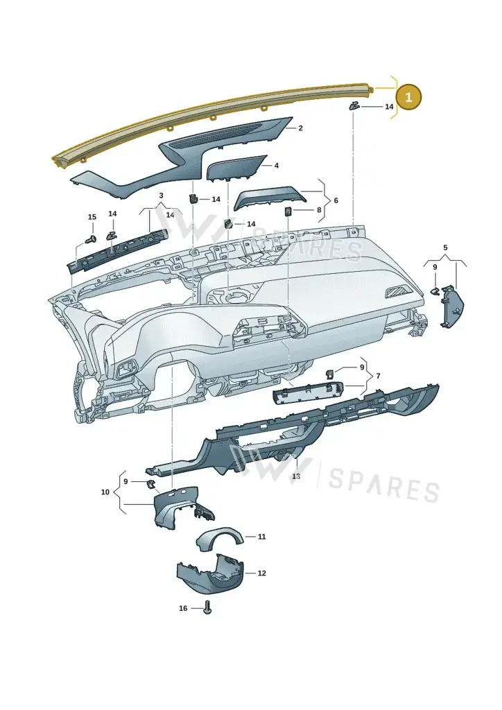 10F853236C4PK — SEAT CUPRA Born (2021-) diagram 10s857010, position 1