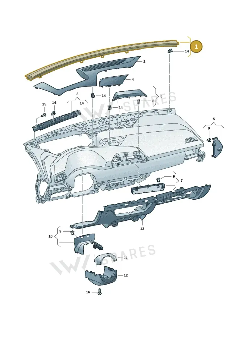 10F853236C4PK — SEAT CUPRA Born (2021-) diagram 10s857010, position 1