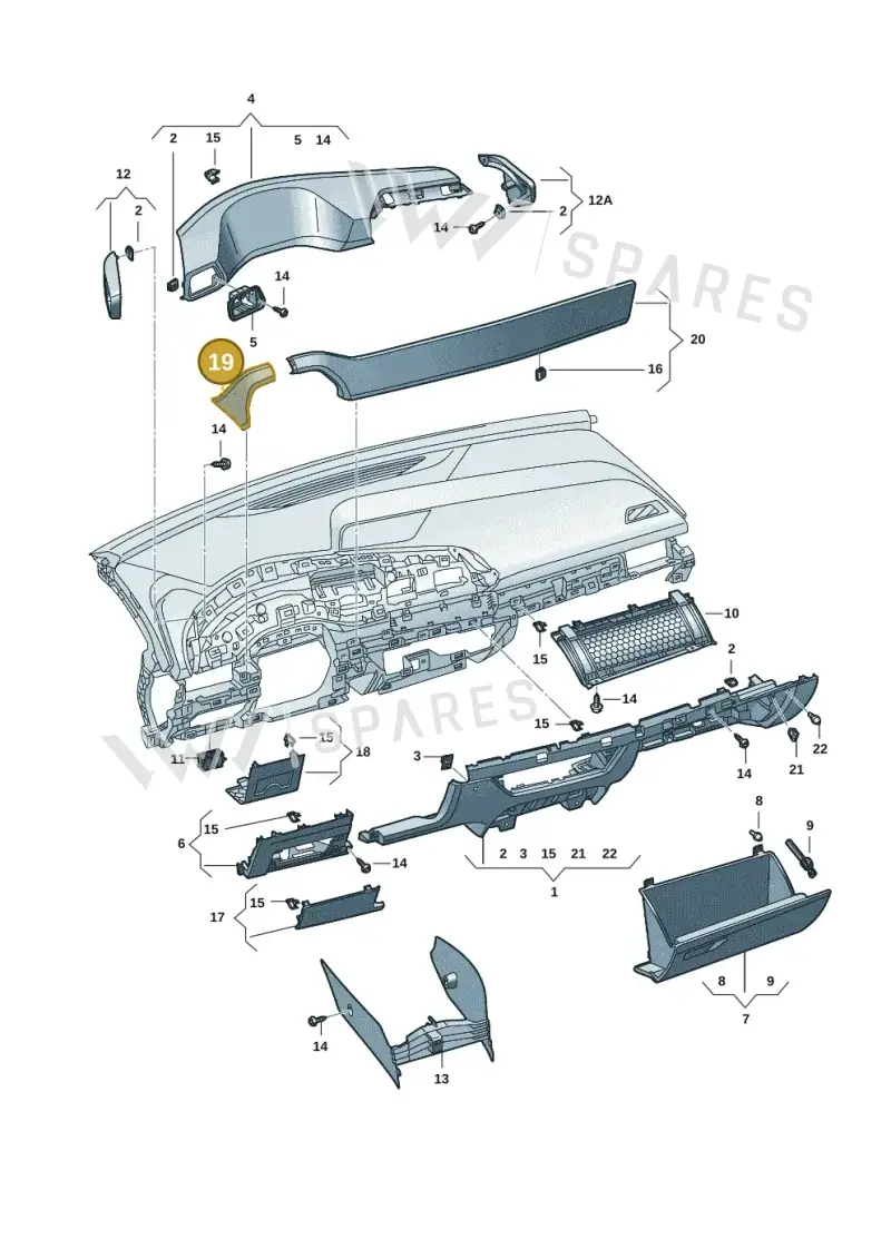 10F8543778CJ — SEAT CUPRA Born (2021-) diagram 10s857020, position 19
