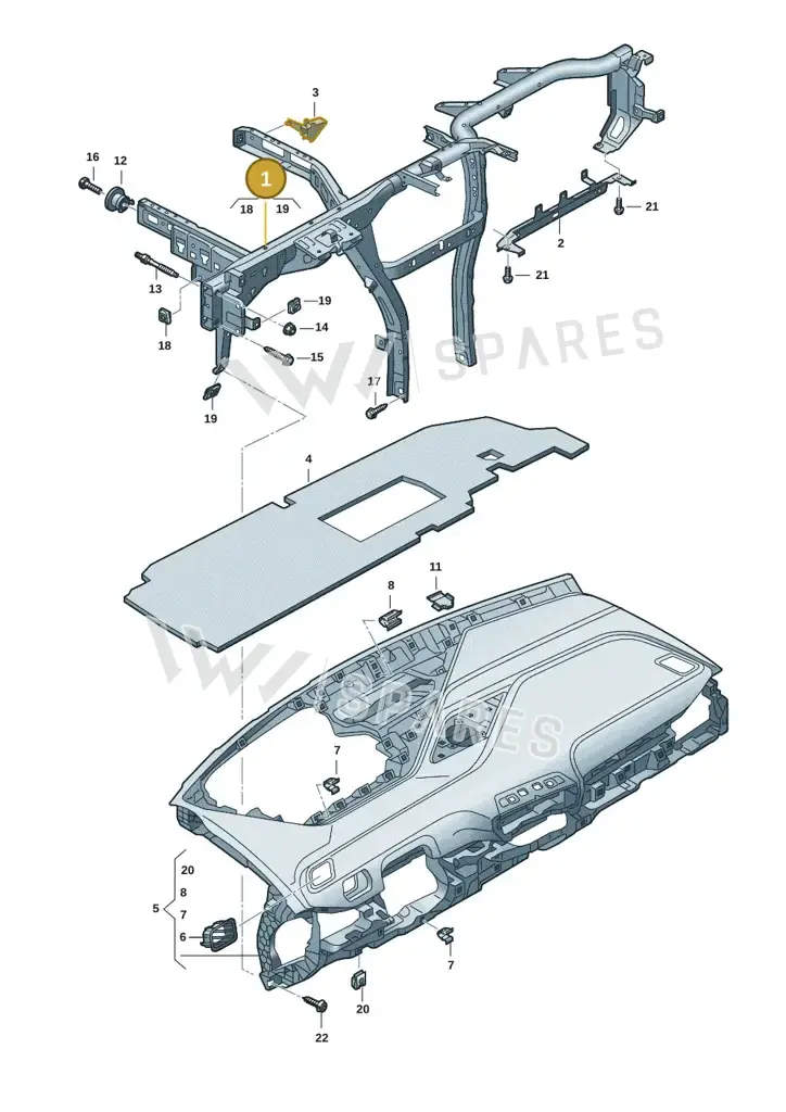 10F857017B — SEAT CUPRA Born (2021-) diagram 10a857000, position 1