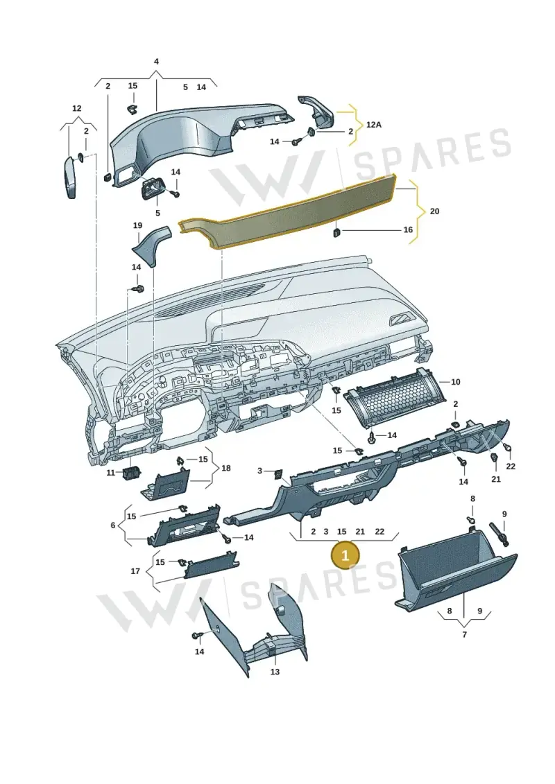 10F85836882V — SEAT CUPRA Born (2021-) diagram 10s857020, position 1