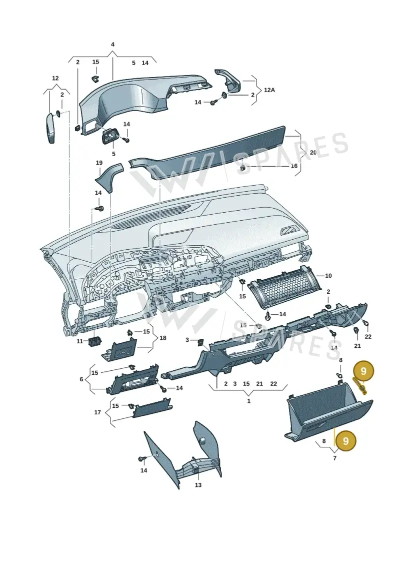 10H858309 — SEAT CUPRA Born (2021-) diagram 10s857020, position 9