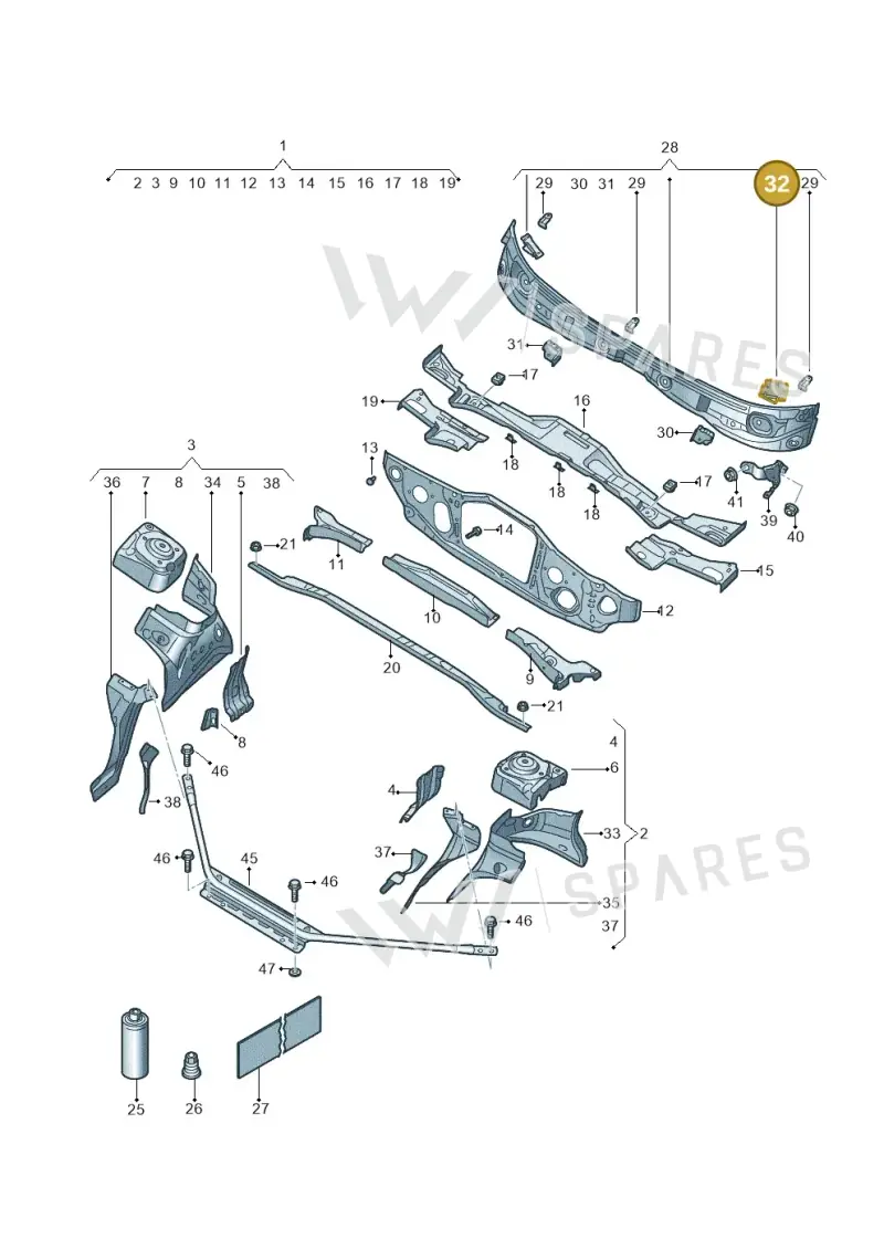 11A000302 — SEAT Tavascan Cupra (2023-) diagram 11a803005, position 32