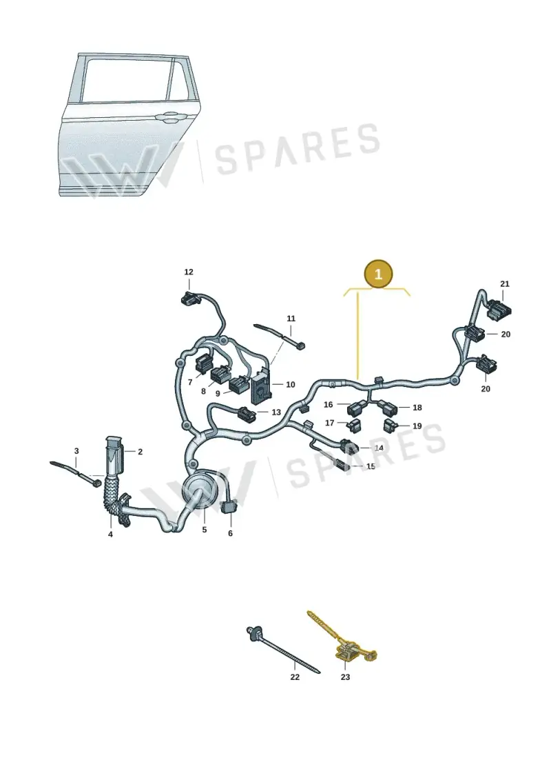 11G970404 — Volkswagen ID.UNYX (2024-) diagram 20h972037, position 1