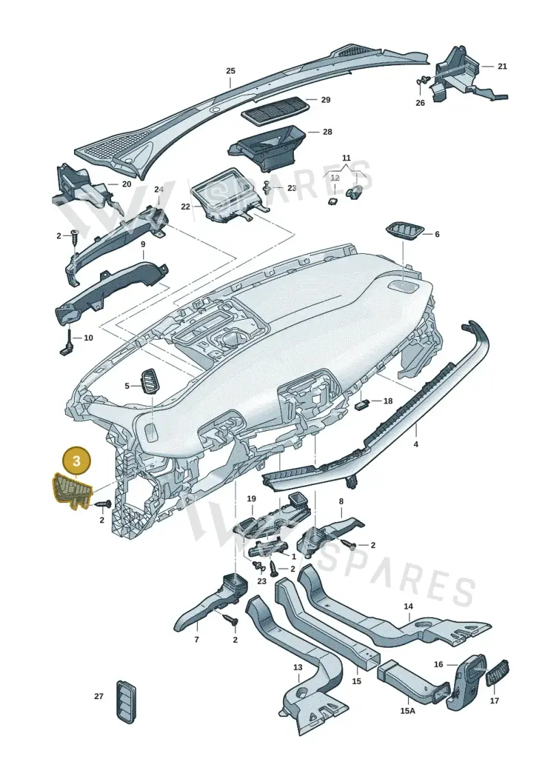11H820904OUM — SEAT CUPRA Tavascan (2023-) diagram 20h819300, position 3