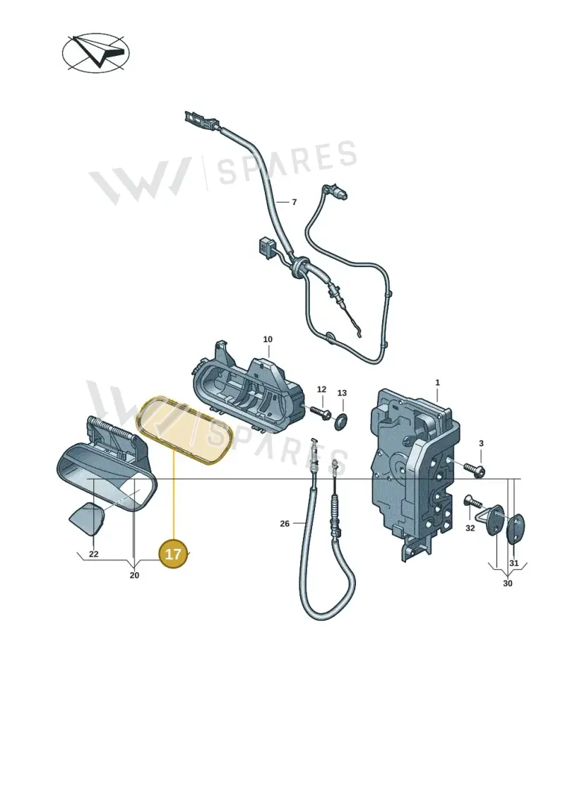 11H837210B — Volkswagen ID.UNYX (2024-) diagram 11a837000, position 17