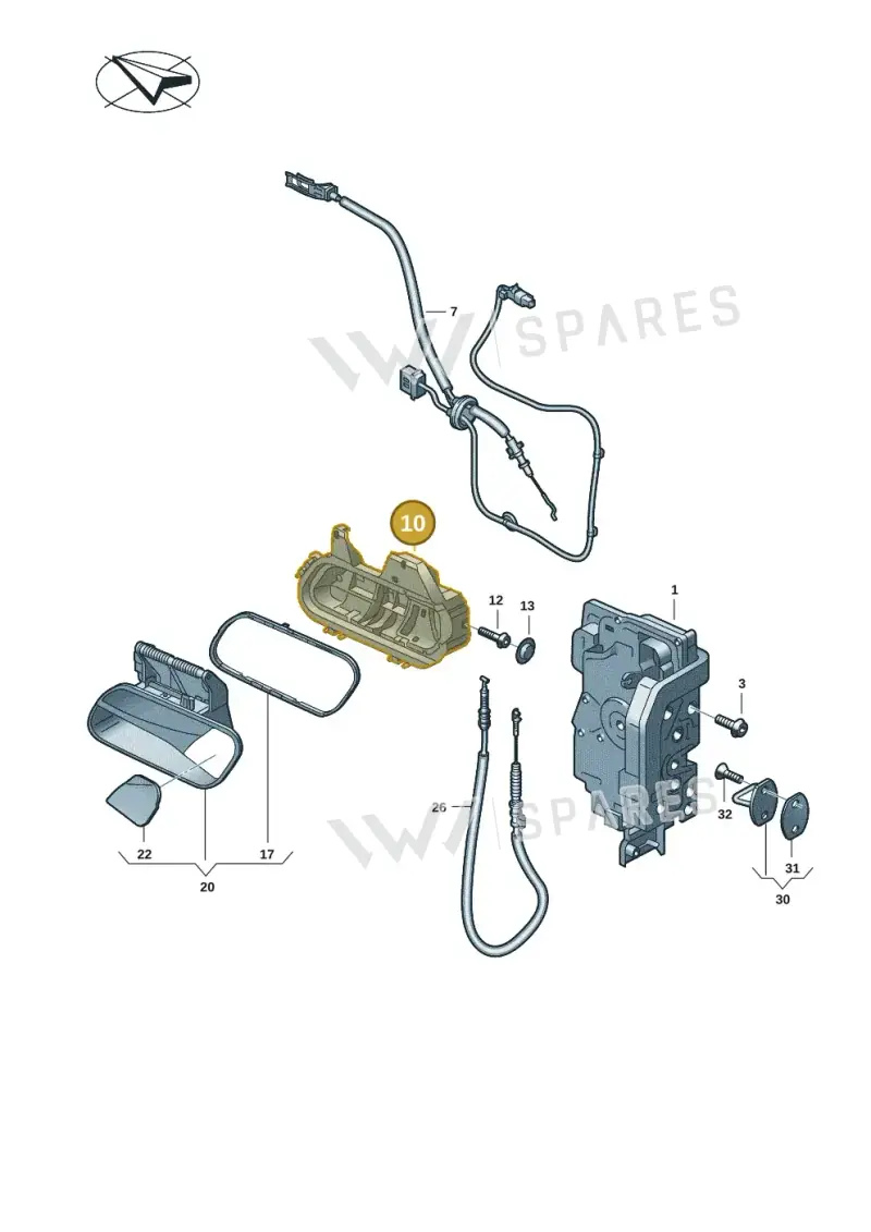 11H837812A — SEAT CUPRA Tavascan (2023-) diagram 11a837000, position 10