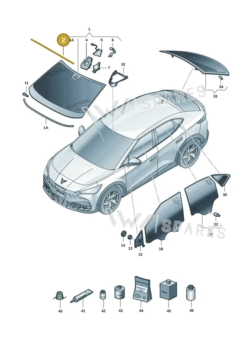 11H845132 — SEAT CUPRA Tavascan (2023-) diagram 20h845000, position 2