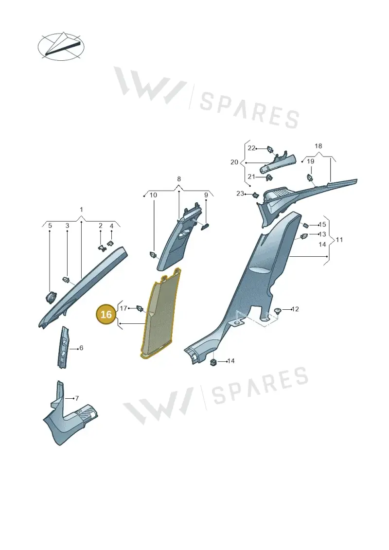 11H8672914PK — SEAT CUPRA Tavascan (2023-) diagram 20h867065, position 16