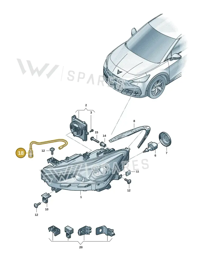 11H941718 — SEAT CUPRA Tavascan (2023-) diagram 20h941010, position 18