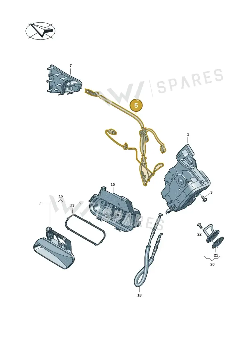 11H972692A — Volkswagen ID.UNYX (2024-) diagram 11a839000, position 5