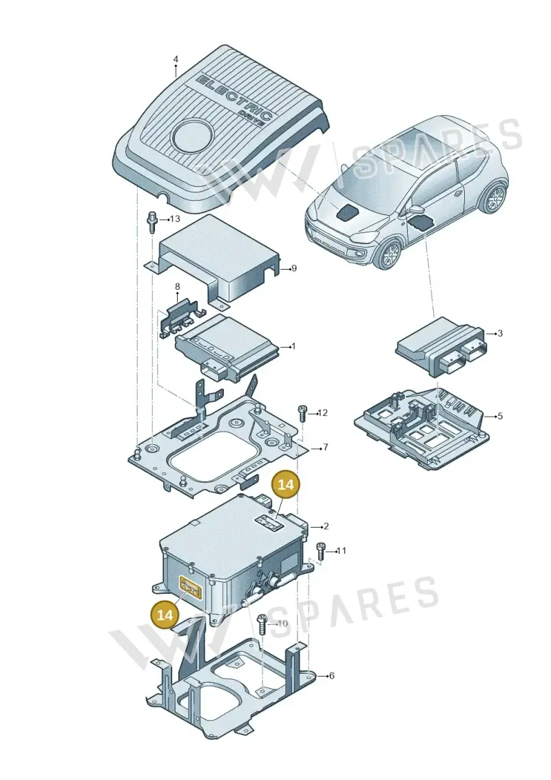 12E010001G — SEAT Mii electric (2020-2021) diagram 772906200, position 14