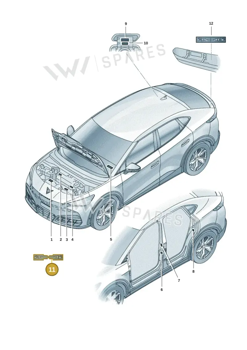 12E010867N — SEAT Tavascan Cupra (2023-) diagram 20h010000, position 11